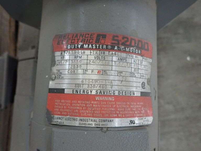Lot of (2) Reliance Motor with Blower