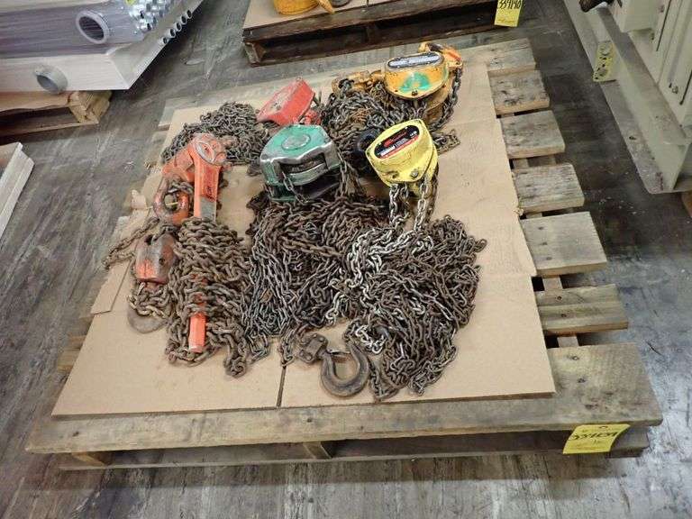 Lot of (5) Chain Hoists