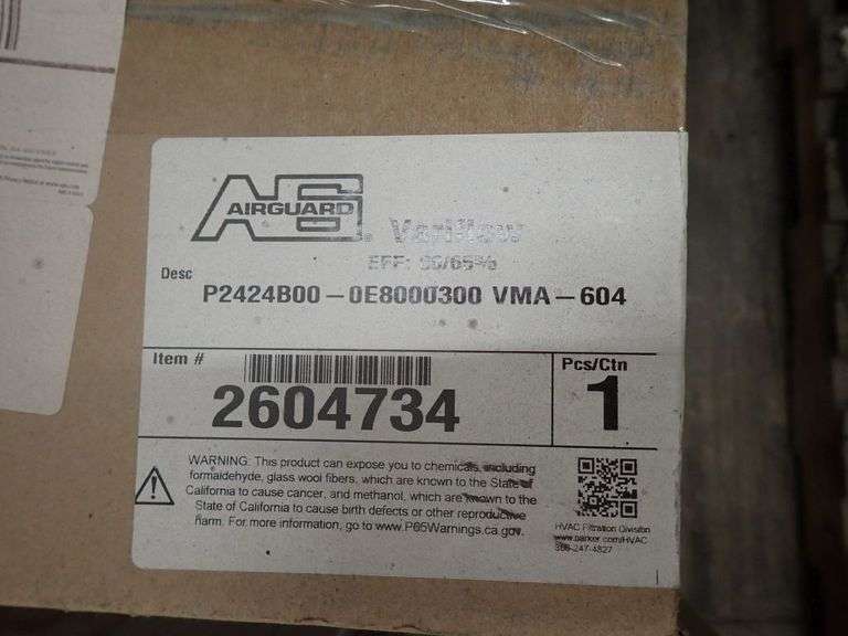 Lot of (4) Airguard Variflow Filters