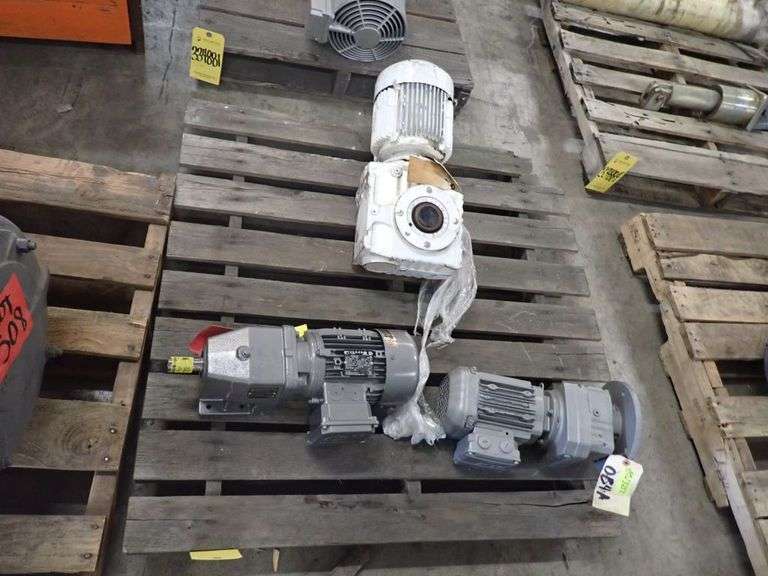 Lot of (3) Assorted Gear Motors