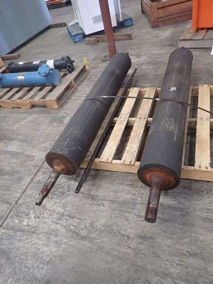 Lot of (2) Conveyor Rollers