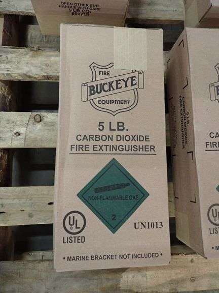 Lot of (5) Buckeye Carbon Dioxide Fire Extinguishers