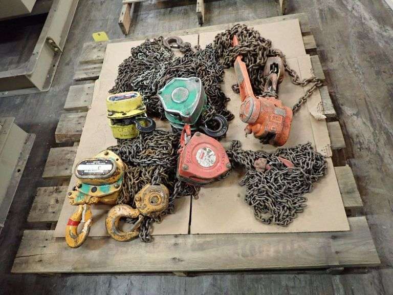 Lot of (5) Chain Hoists