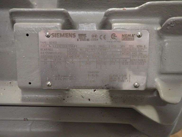 Siemens 25 HP Motor
