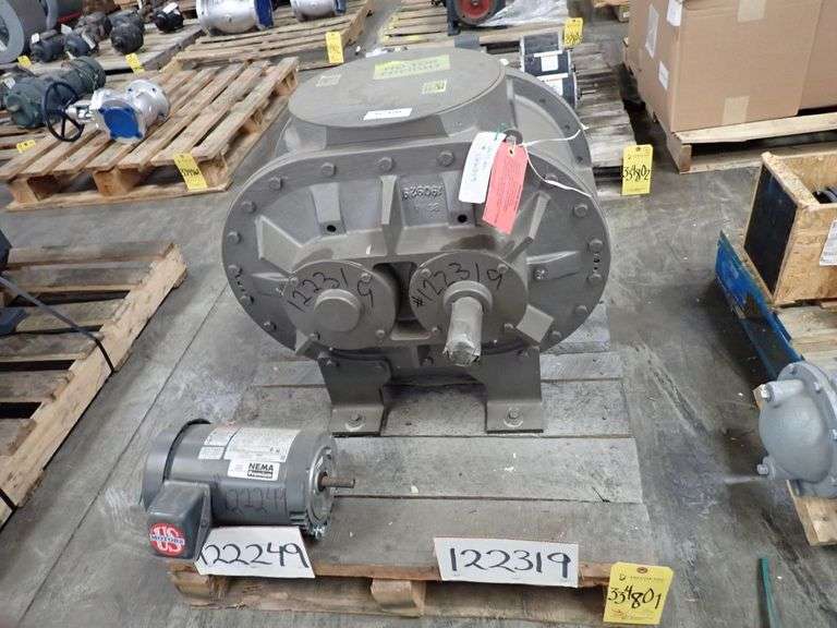 Gardner Denver Lobe Blower with Nidec 1.00 HP Motor