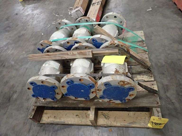 Lot of (6) Powell 3" Valves