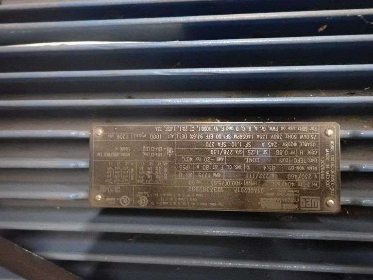 WEG 100 HP Motor