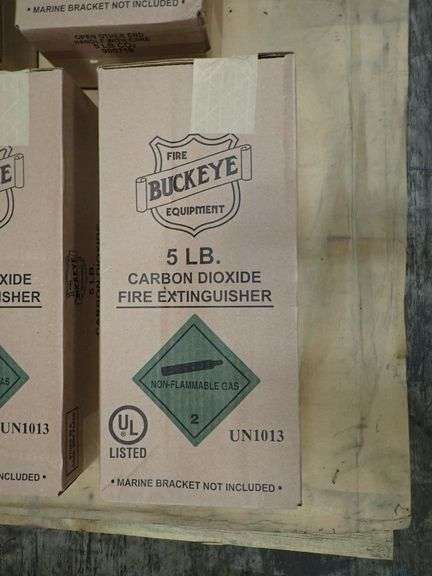 Lot of (5) Buckeye Carbon Dioxide Fire Extinguishers