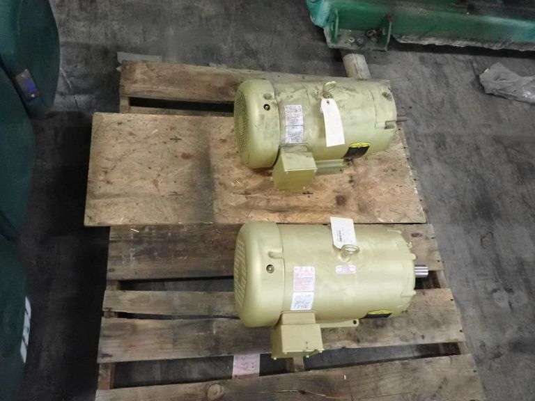 Lot of (2) Baldor Reliance Super E Motors