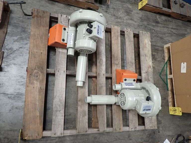 Lot of (2) Ring Compressors with Motors