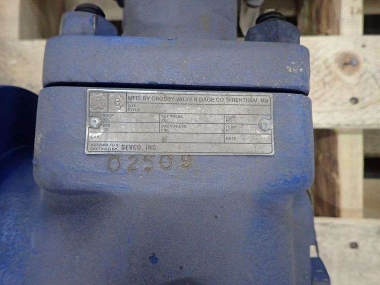 Lot of (2) Crosby Pressure Relief Valves