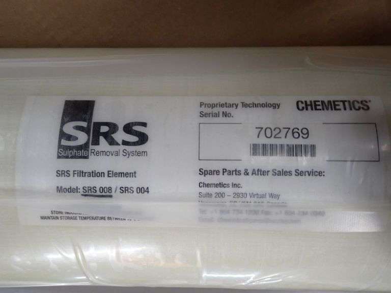 Lot of (15) Crate SRS Filtration Elements