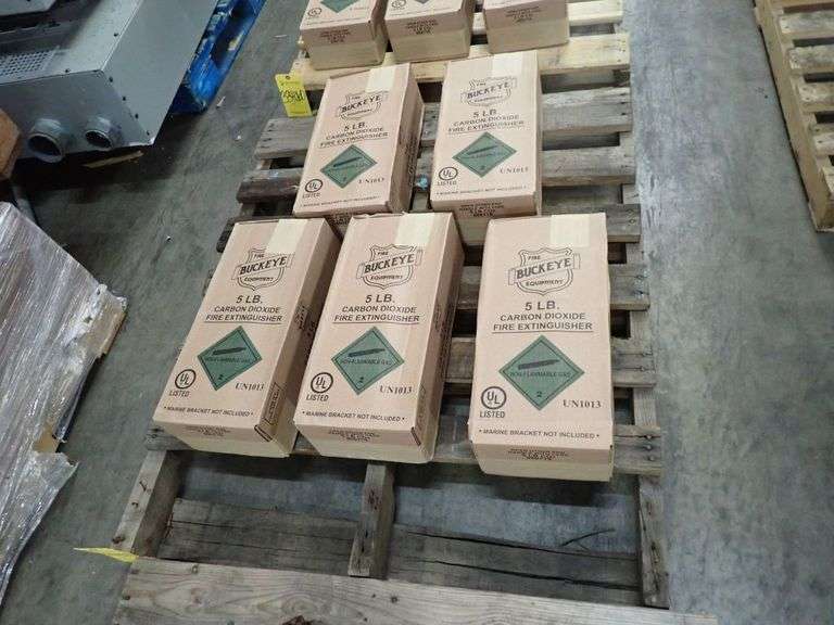 Lot of (5) Buckeye Carbon Dioxide Fire Extinguishers