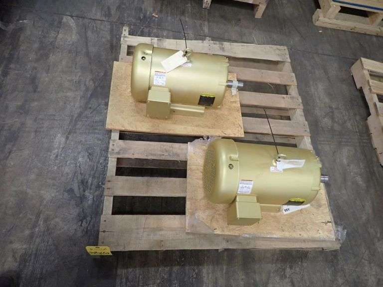 Lot of (2) Baldor Reliance Super E 10 HP Motors