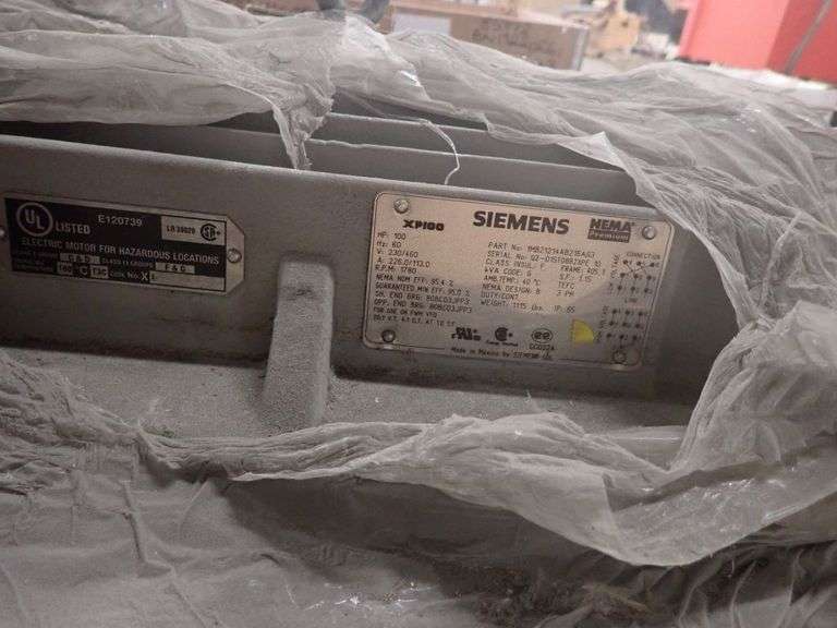 Siemens 100 HP Motor