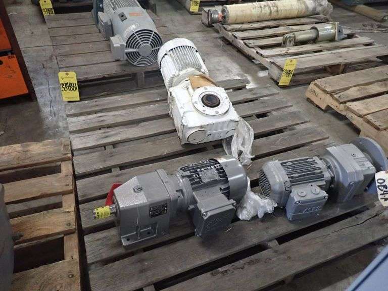 Lot of (3) Assorted Gear Motors