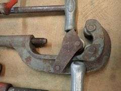 Lot of (3) Pipe Cutters and (1) Reamer