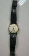 14k Yellow Gold Benrus Watch w/Brown Band