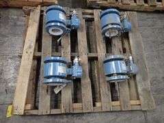 Lot of (4) Rosemount Magnetic Flowtubes