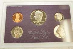 Lot of (3) 1987 Coin Sets & (1) Mercury Dime in Case
