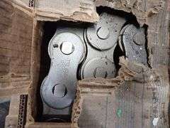 Lot of (2) Tsubaki Chain Boxes with Roller Chain