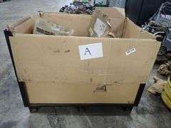 Lot of (3) Roller Chains and (1) Box of Wheels