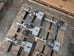 Lot of (6) Aoki Valves with Actuator Attachment