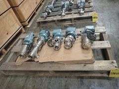 Lot of (5) Aoki Valves with Actuator Attachment