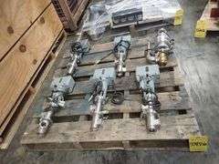 Lot of (6) Aoki Valves with Actuator Attachment