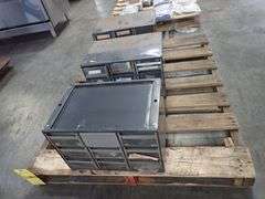 Lot of (3) 9-Drawer Storage Cabinets with Components