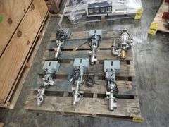 Lot of (6) Aoki Valves with Actuator Attachment
