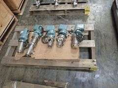 Lot of (5) Aoki Valves with Actuator Attachment