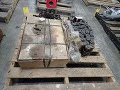Lot of (2) Tsubaki Chain Boxes with Roller Chain