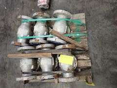 Lot of (6) Powell 3" Valves