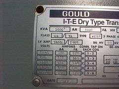 Gould 1500 KVA Transformer