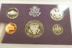 Lot of (3) 1987 Coin Sets & (1) Mercury Dime in Case