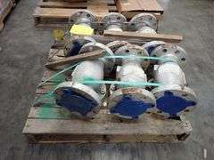 Lot of (6) Powell 3" Valves