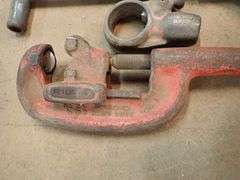 Lot of (3) Pipe Cutters and (1) Reamer