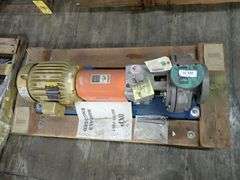 Pumpworks Industrial Pump with Motor and Base Plate
