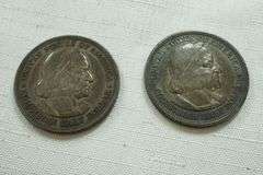 Lot of (2) 1893 Columbian Half Dollars