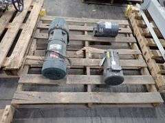 Lot of (2) Industrial Motors with Tachometer Generator