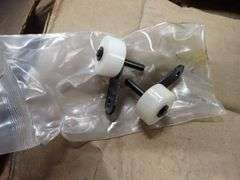 Lot of (3) Roller Chains and (1) Box of Wheels