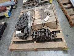 Lot of (2) Tsubaki Chain Boxes with Roller Chain