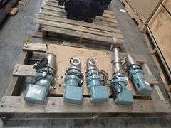 Lot of (5) Aoki Valves with Actuator Attachment