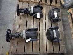 Lot of (4) Powell 4" Valves