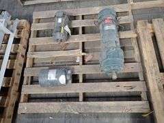 Lot of (2) Industrial Motors with Tachometer Generator