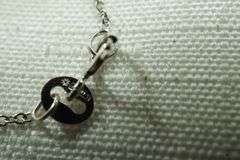 14k White Gold Necklace w/14k White Gold Cross Pendant