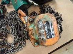 Lot of (3) Chain Hoists and Industrial Components