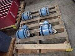 Lot of (4) Rosemount Magnetic Flowtubes
