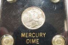 Lot of (3) 1987 Coin Sets & (1) Mercury Dime in Case